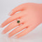 Bague 54 Bague en or jaune 14K, opale noire naturelle et diamants 58 Facettes R003