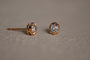 Boucles d'oreilles Boucles d’oreilles puces anciennes en or 18K et diamants taille ancienne 58 Facettes