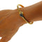 Bracelet Bracelet serpent semi-rigide en or jaune et blanc, saphir et diamants 58 Facettes G3965