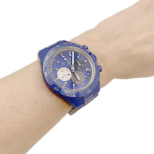 Montre Zenith Chronomaster Sport - Montre en céramique bleue 58 Facettes 35740