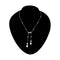 Collier Belle Époque - Collier négligé en platine et diamants anciens 58 Facettes D17