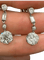 Boucles d'oreilles Art Déco - Pendants d’oreilles en platine et diamants anciens 58 Facettes C14