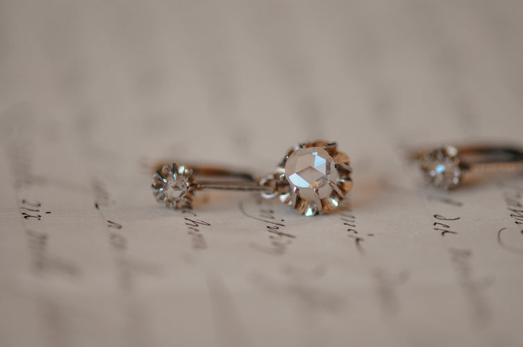 Boucles d'oreilles Boucles d'oreilles antiques en diamants taille rose 58 Facettes