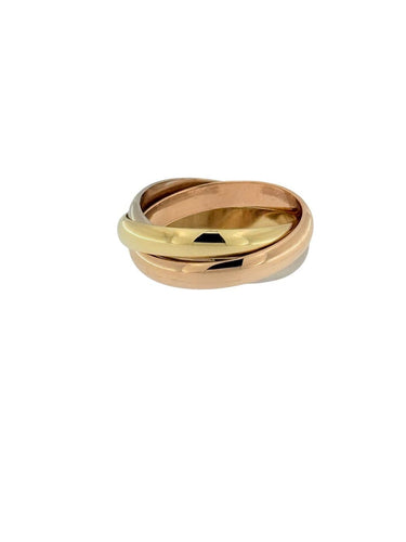 Bague 56 Cartier Trinity - Bague triple en or 18 carats 58 Facettes A2103
