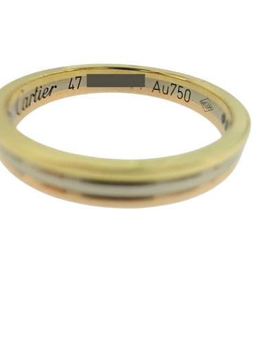 Bague 47 Cartier - Alliance Trinity en or rose, blanc et jaune 58 Facettes A2106