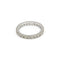 Bague 48 Alliance américaine - Bague en or blanc et diamants 58 Facettes 260030SP
