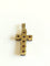 Pendentif Croix - Pendentif en or jaune et grenats 58 Facettes CR 001