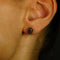 Boucles d'oreilles Boucles d'oreilles en or jaune 585 et opales noires naturelles 58 Facettes E025