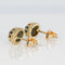 Boucles d'oreilles Boucles d'oreilles en or jaune 585 et opales noires naturelles 58 Facettes E025