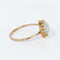 Bague 54 Bague en or jaune 14 ct avec opale blanche naturelle 58 Facettes R005