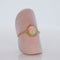 Bague 54 Bague en or jaune 14 ct avec opale blanche naturelle 58 Facettes R005