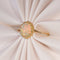 Bague 54 Bague en or jaune 14 ct avec opale blanche naturelle 58 Facettes R005