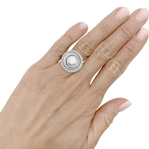Bague 50 Boucheron Idylle - Bague en or blanc et diamants 58 Facettes 35695