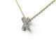 Collier Tiffany & Co Paloma's Graffiti X - Collier en or jaune, platine et diamants 58 Facettes 275378