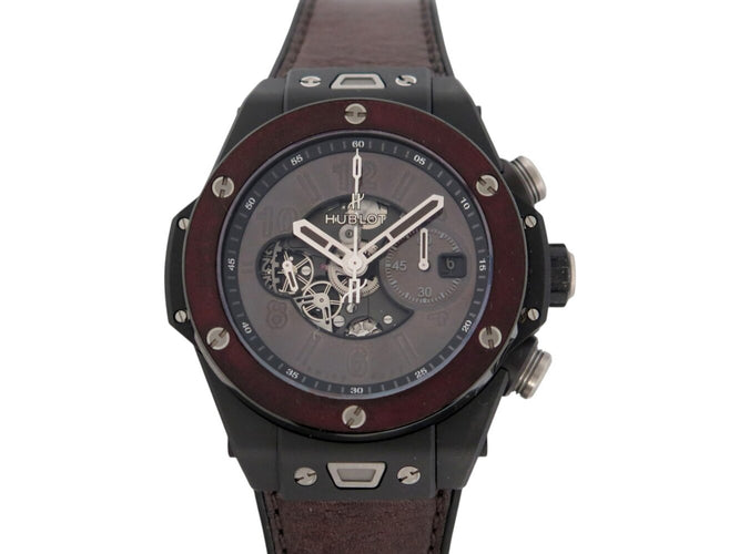 Montre Hublot Big Bang Unico Berluti - Montre chronographe en céramique 58 Facettes 275448