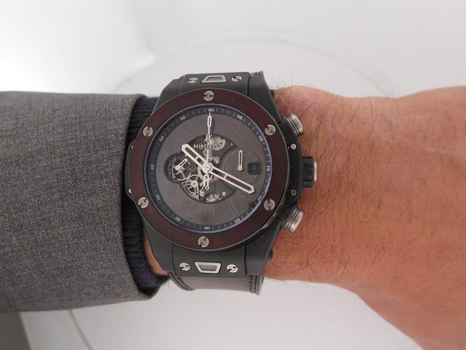 Montre Hublot Big Bang Unico Berluti - Montre chronographe en céramique 58 Facettes 275448