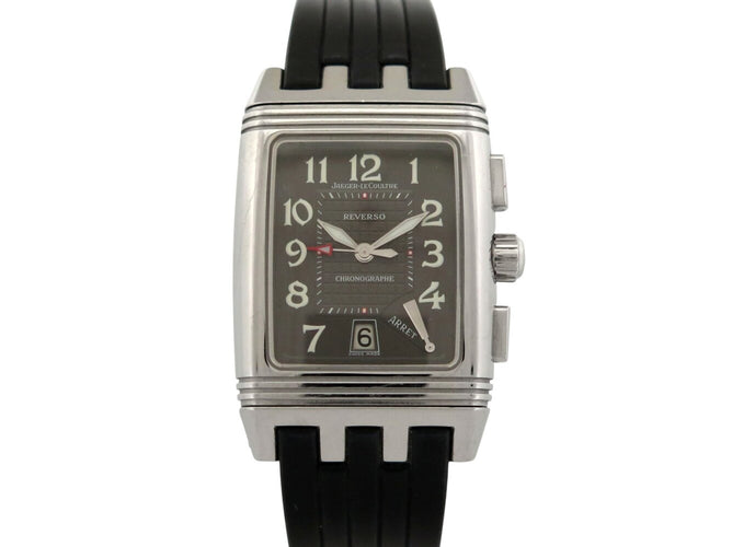 Montre Jaeger-LeCoultre Reverso Gran Sport - Montre chronographe rétrograde en acier 58 Facettes 275447
