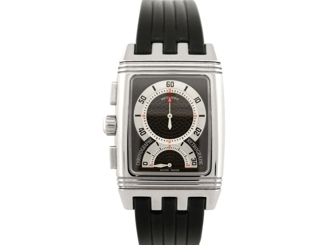 Montre Jaeger-LeCoultre Reverso Gran Sport - Montre chronographe rétrograde en acier 58 Facettes 275447