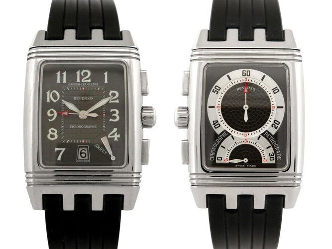 Montre Jaeger-LeCoultre Reverso Gran Sport - Montre chronographe rétrograde en acier 58 Facettes 275447