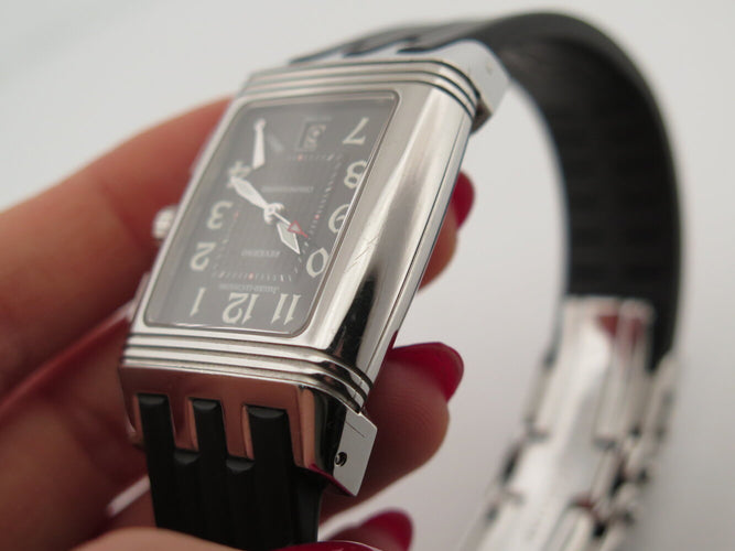 Montre Jaeger-LeCoultre Reverso Gran Sport - Montre chronographe rétrograde en acier 58 Facettes 275447