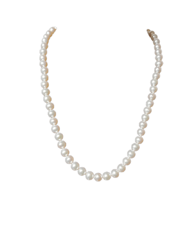 Collier Collier choker en or 750 et perles de culture blanches 58 Facettes 933