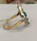 Bague 60 Édouardienne - Bague en or jaune 18 ct et argent, émeraude et diamants 58 Facettes ring