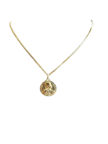 Pendentif Médaille Jeanne d’Arc en or jaune 58 Facettes MED 002