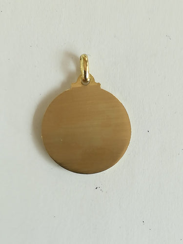 Pendentif Médaille Jeanne d’Arc en or jaune 58 Facettes MED 002