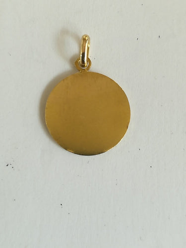 Pendentif Médaille Saint Antoine en or jaune 58 Facettes MED 003