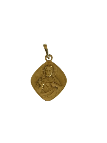 Pendentif Médaille du scapulaire en or jaune 58 Facettes MED 005