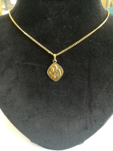 Pendentif Médaille du scapulaire en or jaune 58 Facettes MED 005