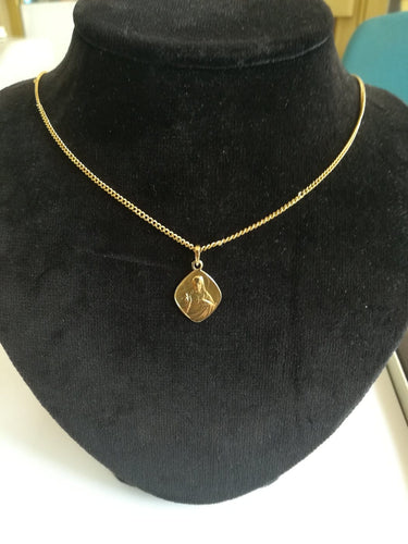 Pendentif Médaille du scapulaire en or jaune 58 Facettes MED 005