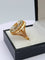 Bague 59 Bague années 50 en or 18K et aigue-marine 58 Facettes SADD/57/2
