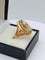 Bague 59 Bague années 50 en or 18K et aigue-marine 58 Facettes SADD/57/2
