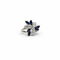 Bague 49 Bellin - Bague bouquet en or gris et platine, diamants, saphirs 58 Facettes REF2578-346