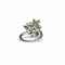 Bague 49 Bellin - Bague bouquet en or gris et platine, diamants, saphirs 58 Facettes REF2578-346