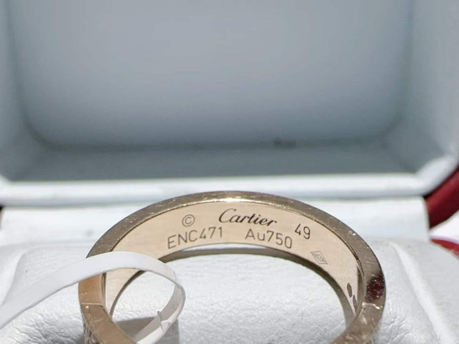 Bague 49 Cartier Love - Bague en or rose et diamants 58 Facettes jnci93