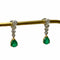 Boucles d'oreilles Boucles d'oreilles - Pendants en or gris 18K émeraudes 58 Facettes REF24017-181