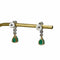 Boucles d'oreilles Boucles d'oreilles - Pendants en or gris 18K émeraudes 58 Facettes REF24017-181
