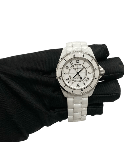 Montre Chanel J12 - Montre automatique en céramique blanche 58 Facettes jnci97