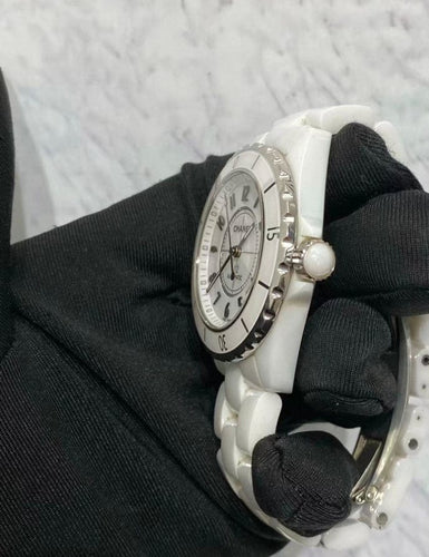 Montre Chanel J12 - Montre automatique en céramique blanche 58 Facettes jnci97