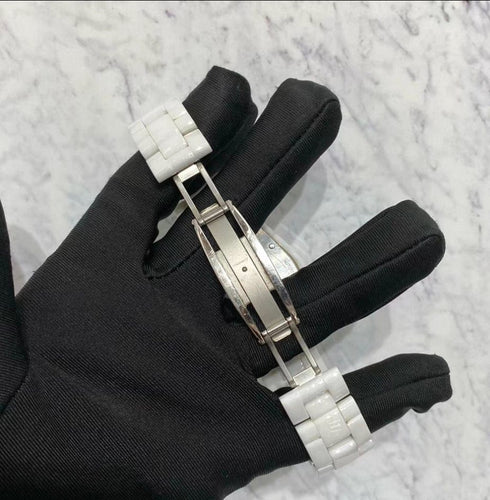Montre Chanel J12 - Montre automatique en céramique blanche 58 Facettes jnci97