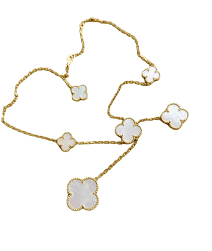 Collier Van Cleef & Arpels Magic Alhambra - Collier 6 motifs en or jaune et nacre 58 Facettes jnci100