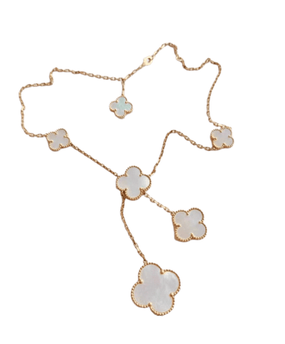 Collier Van Cleef & Arpels Magic Alhambra - Collier 6 motifs en or jaune et nacre 58 Facettes jnci100