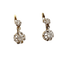 Boucles d'oreilles Dormeuses anciennes en or 18k, platine et diamants 58 Facettes A07232