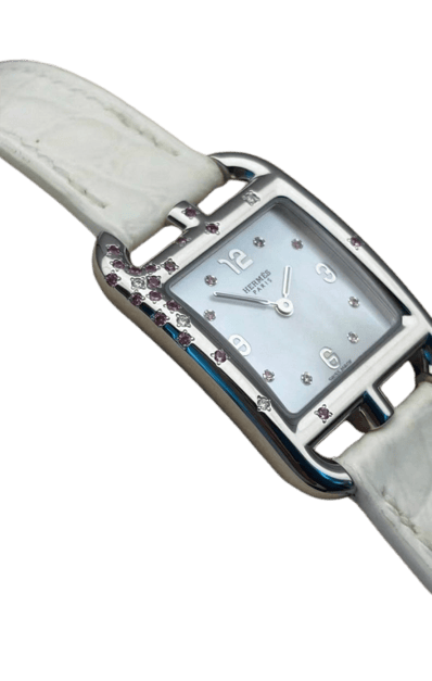 Montre Hermès Cape Cod - Montre 31 mm en acier, diamants et saphirs 58 Facettes jnci102