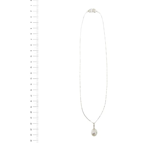 Collier Damiani - Collier en or blanc avec perle de Tahiti et diamants 58 Facettes 39796