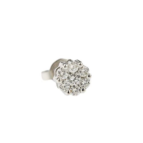 Boucles d'oreilles Gioielli di Valenza - Boucles d'oreilles en or blanc et diamants 58 Facettes 39797