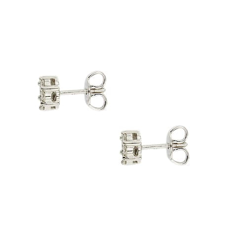 Boucles d'oreilles Gioielli di Valenza - Boucles d'oreilles en or blanc et diamants 58 Facettes 39797