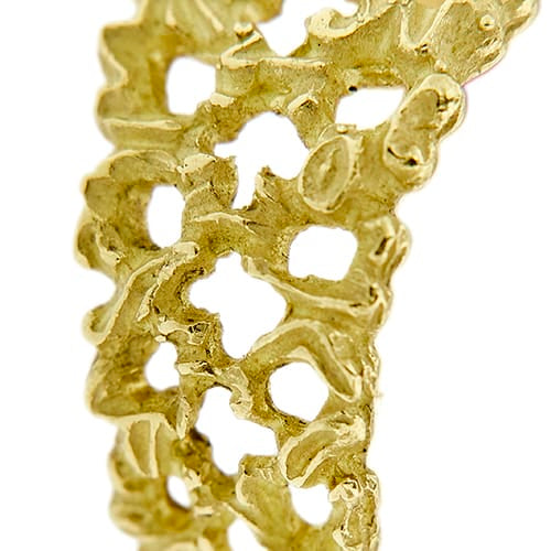 Bague 56 Bague ajourée en or jaune avec rubis, émeraudes, saphirs et diamants 58 Facettes 40254